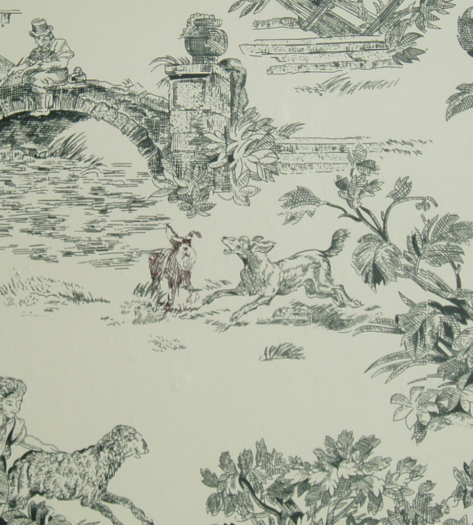 Edith and toile dog